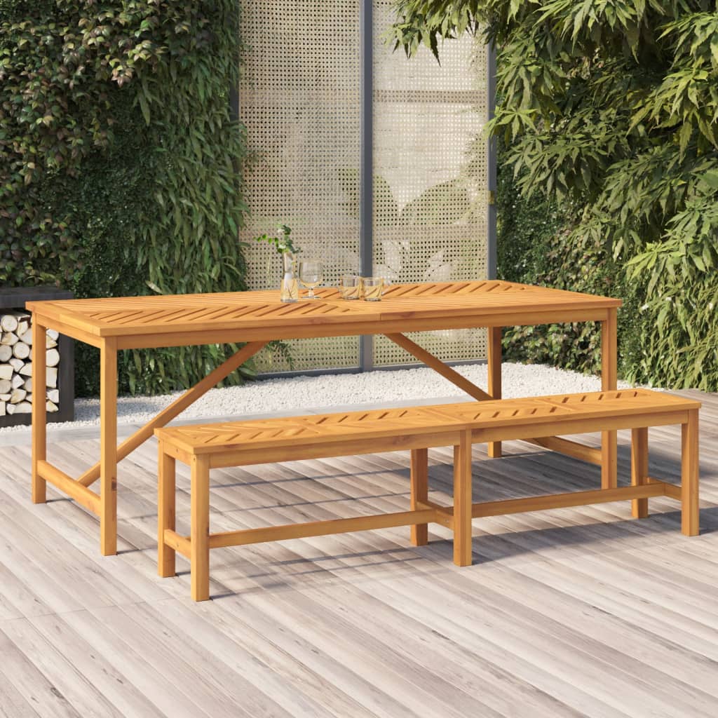 Patio Bench 59.1&quot; Solid Wood Acacia