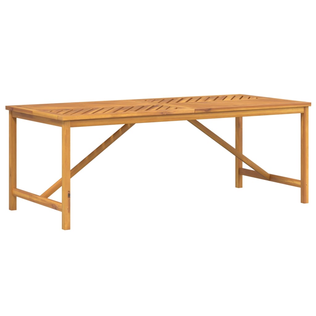 Patio Dining Table Solid Wood Acacia