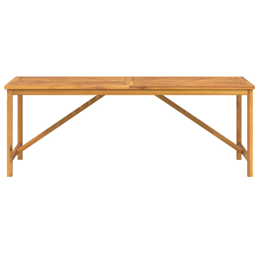 Patio Dining Table Solid Wood Acacia