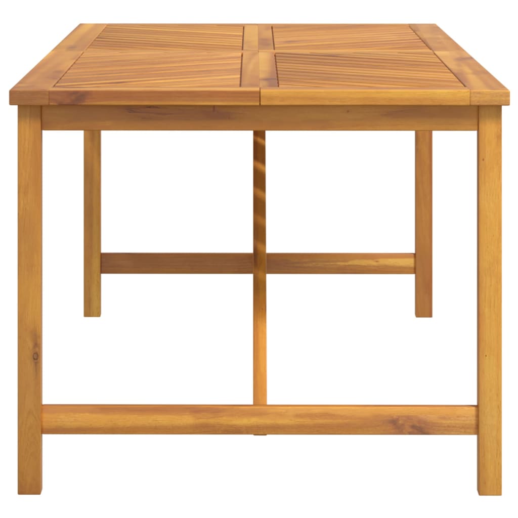 Patio Dining Table Solid Wood Acacia