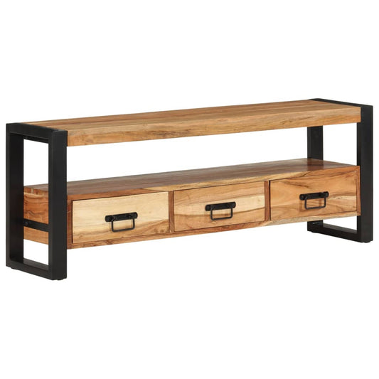 Tv Stand X11.8&quot;X17.7&quot; Solid Wood Acacia