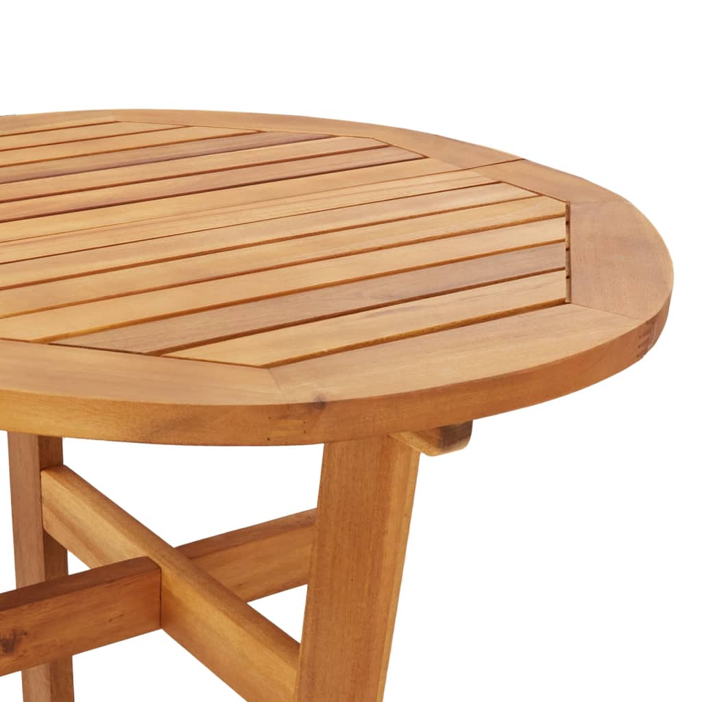 Patio Bar Table Ø23.6&quot;X41.3&quot; Solid Wood Acacia