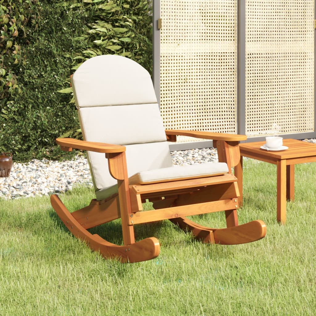 Adirondack Rocking Chair Solid Wood Acacia