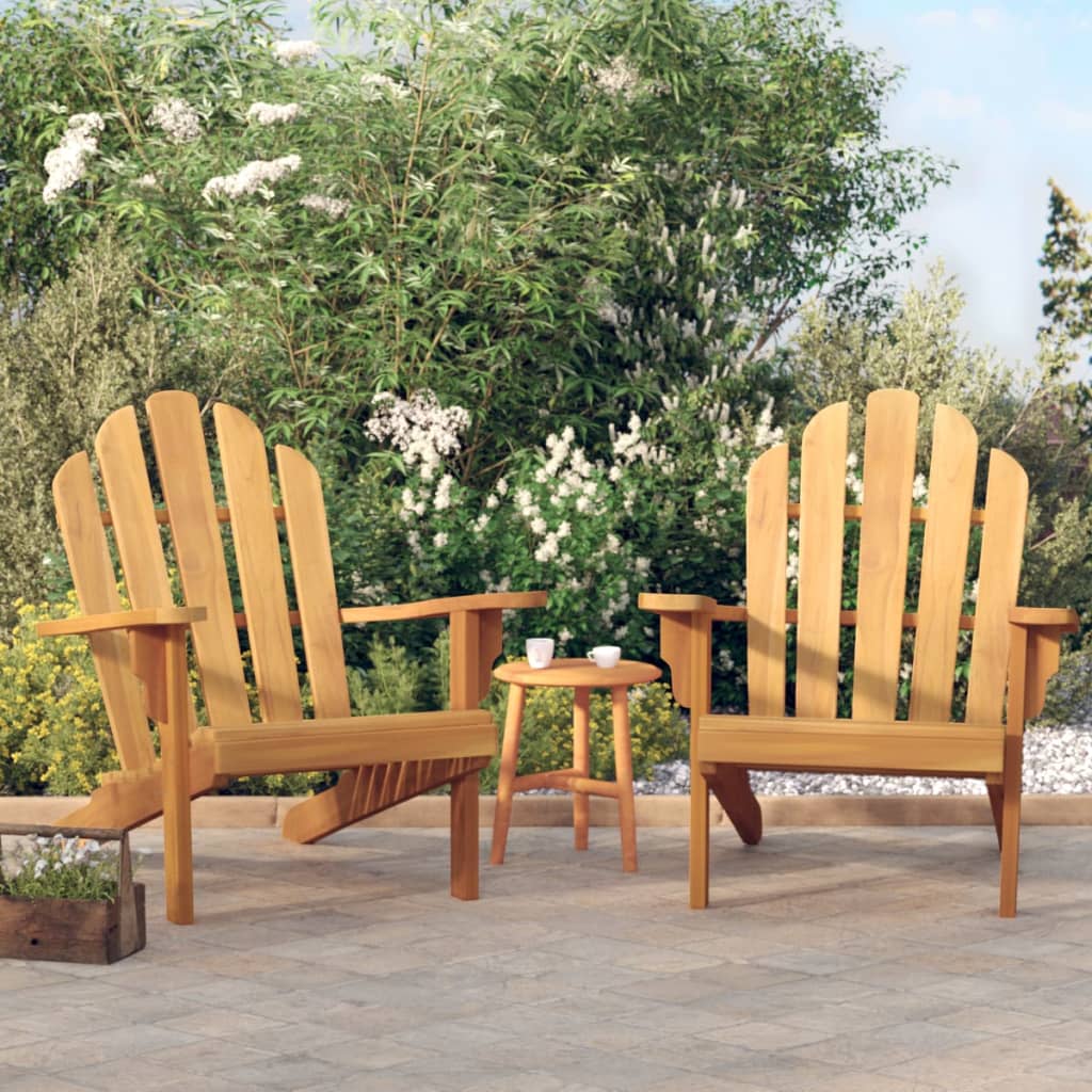 Patio Adirondack Chair 31.1&quot;X37.4&quot;X36.2&quot; Solid Wood Teak