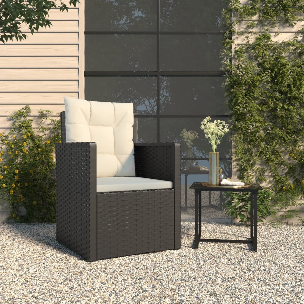 Patio Armchair With Cushions Poly Rattan