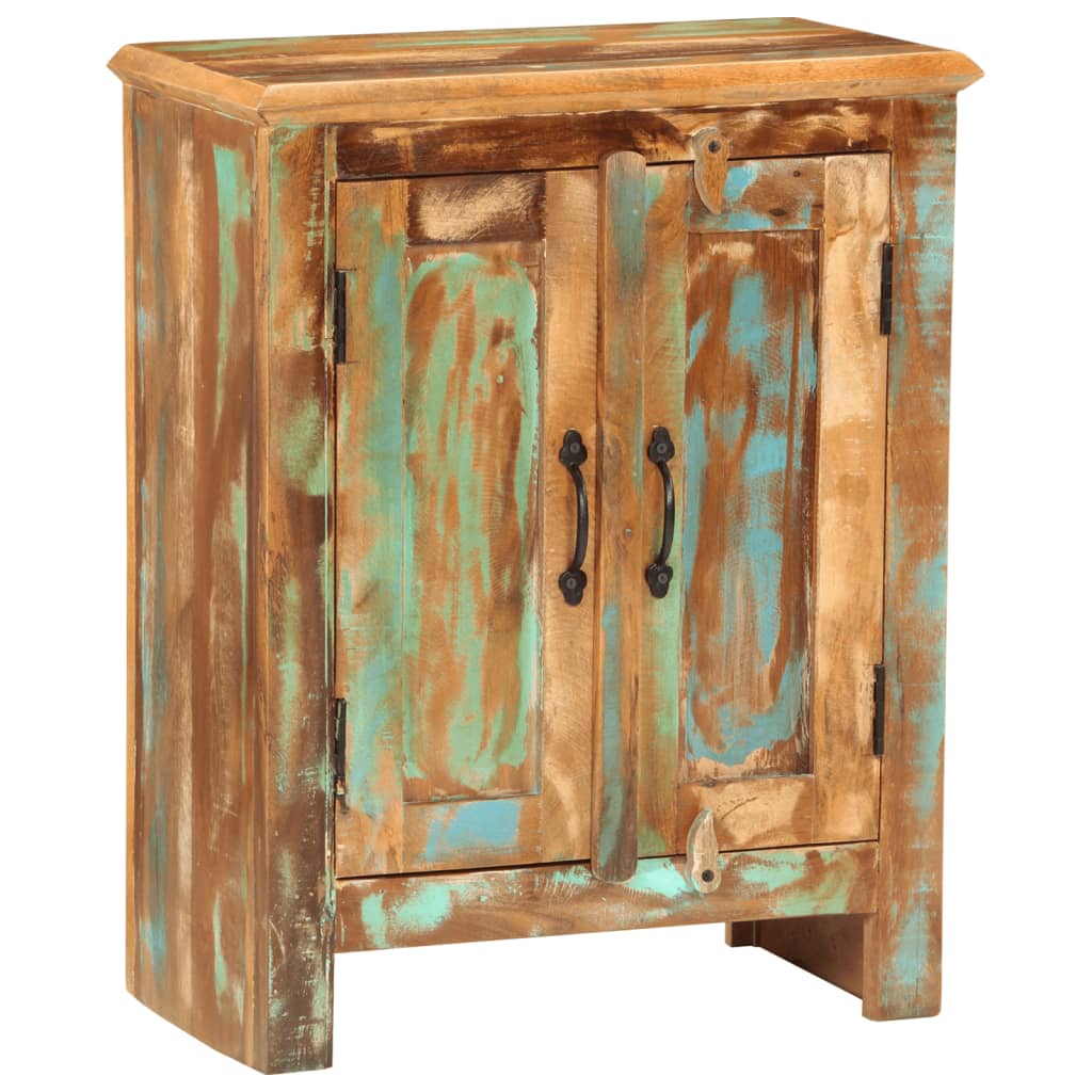 Sideboard With 2 Doors 21.7&quot;X11.8&quot;X27.6&quot; Solid Wood Reclaimed