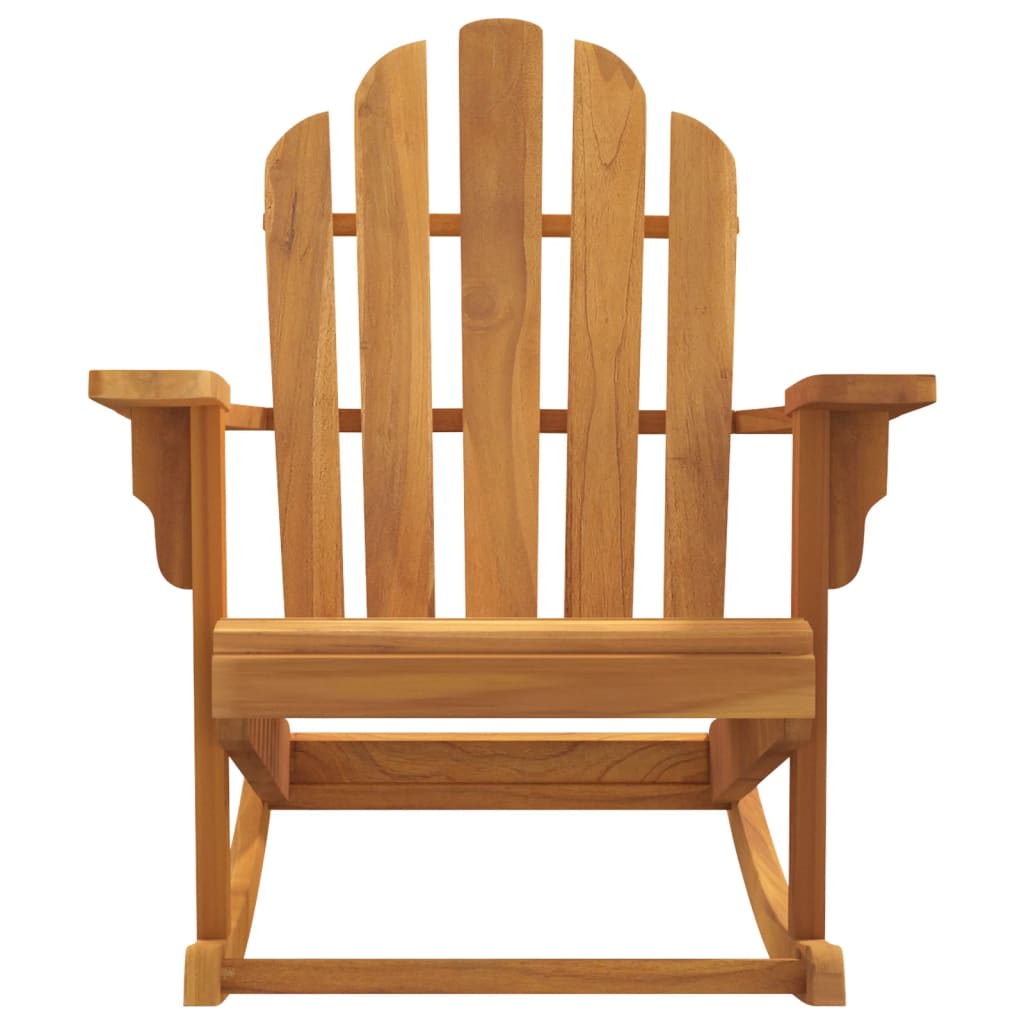 Patio Adirondack Rocking Chair 31.1&quot;X39.4&quot;X40.6&quot; Solid Wood Teak