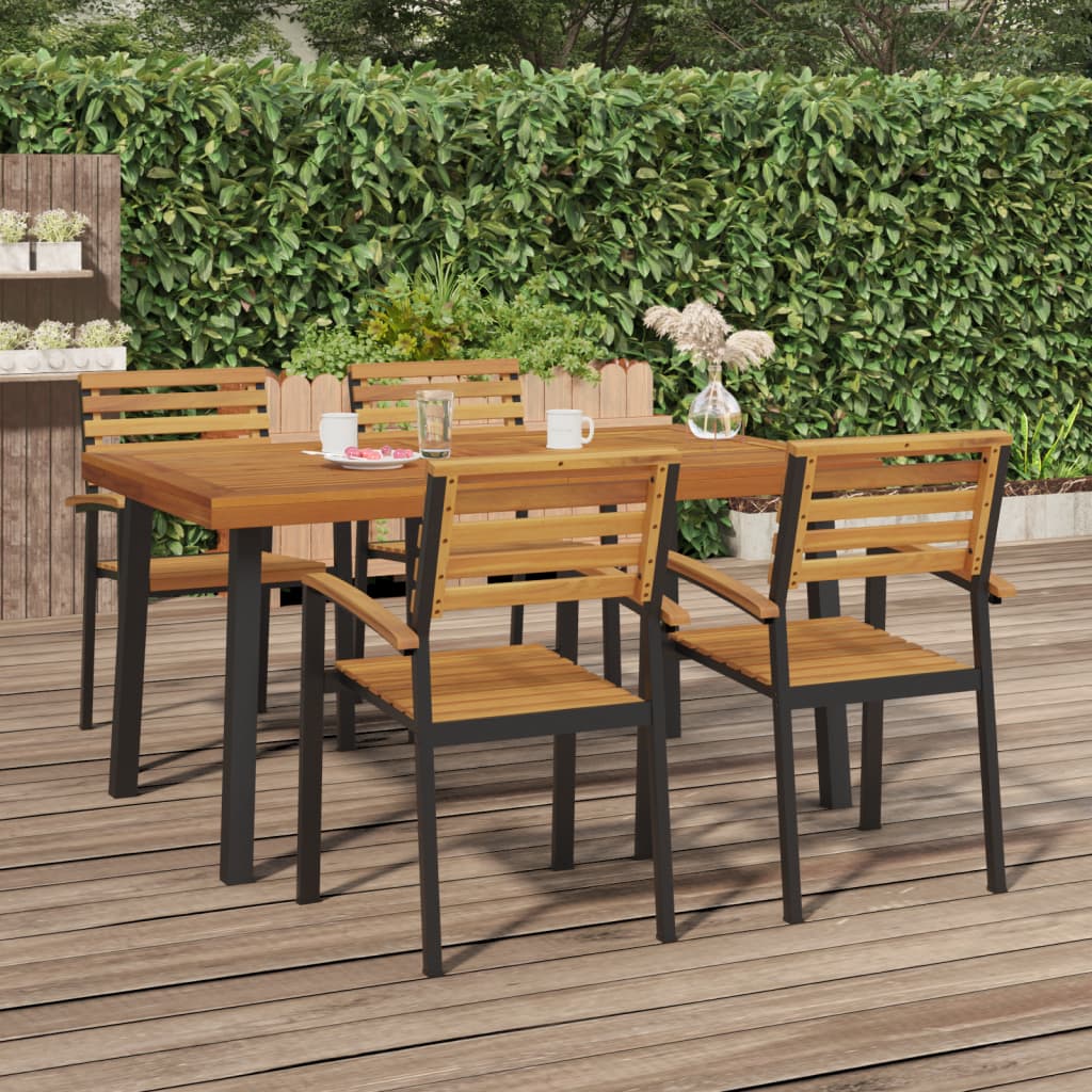 Patio Table Solid Wood Acacia