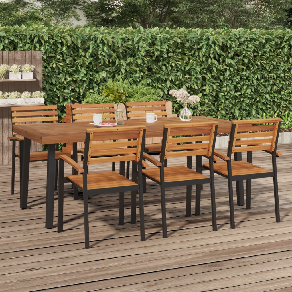 Patio Table Solid Wood Acacia