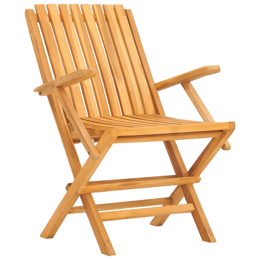 Folding Patio Chairs 2 Pcs 24&quot;X26.4&quot;X35.4&quot; Solid Wood Teak