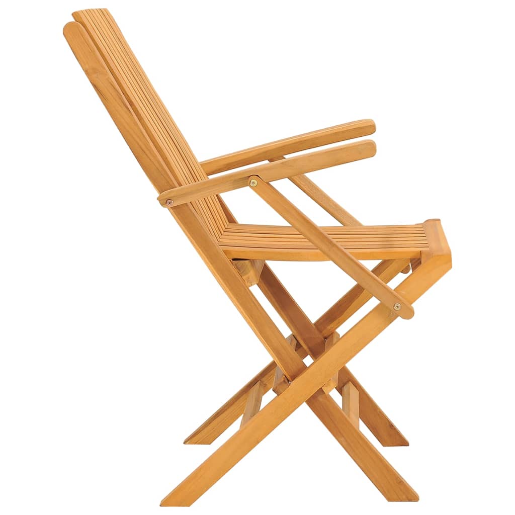 Folding Patio Chairs 2 Pcs 24&quot;X26.4&quot;X35.4&quot; Solid Wood Teak