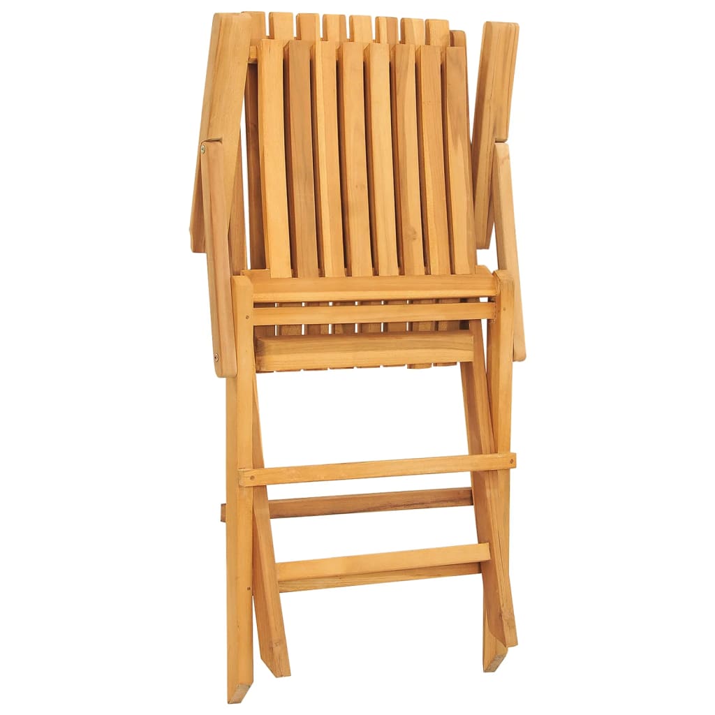 Folding Patio Chairs 2 Pcs 24&quot;X26.4&quot;X35.4&quot; Solid Wood Teak