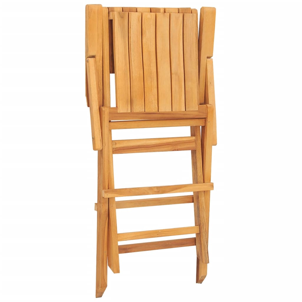 Folding Patio Chairs 2 Pcs 21.7&quot;X24&quot;X35.4&quot; Solid Wood Teak