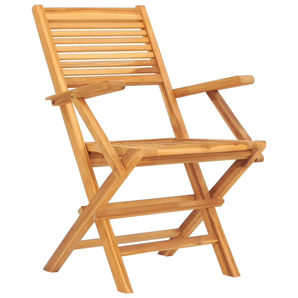 Folding Patio Chairs 2 Pcs 21.7&quot;X24.4&quot;X35.4&quot; Solid Wood Teak