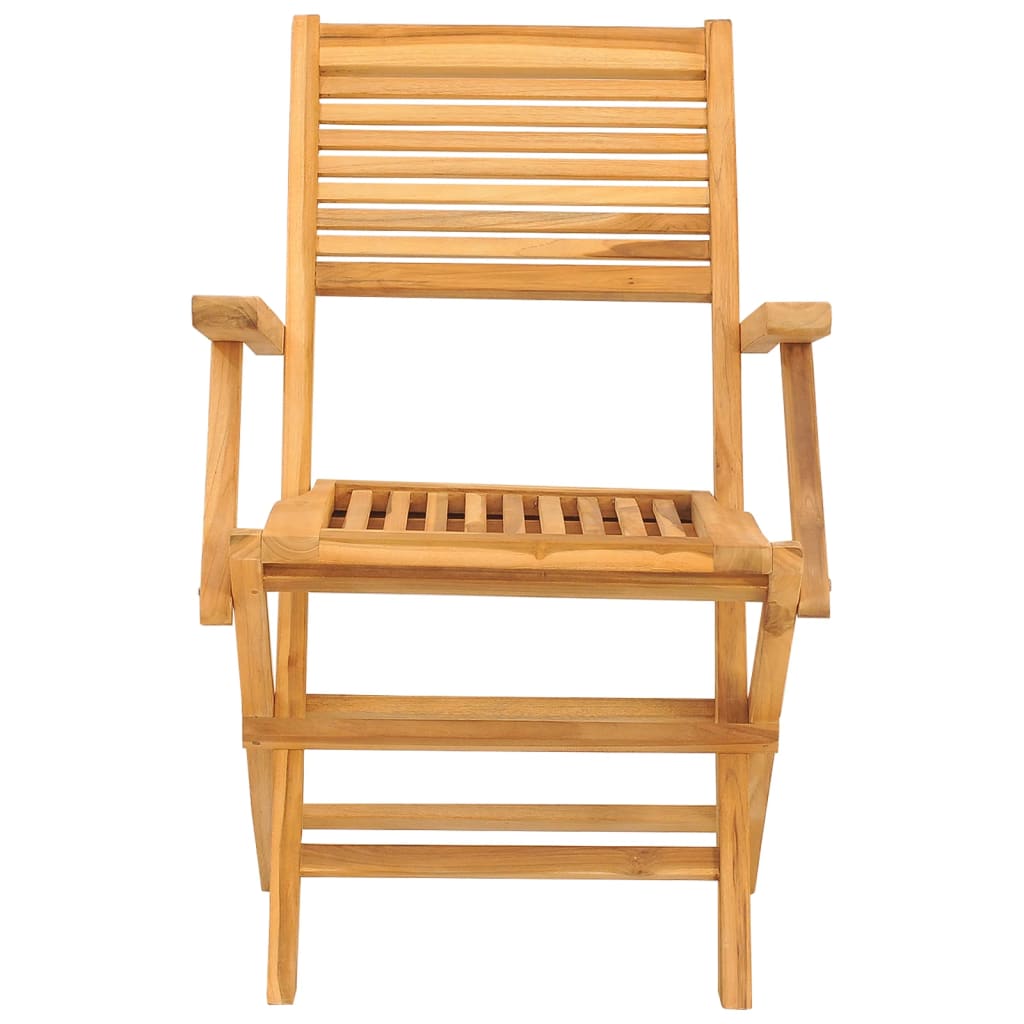 Folding Patio Chairs 2 Pcs 21.7&quot;X24.4&quot;X35.4&quot; Solid Wood Teak