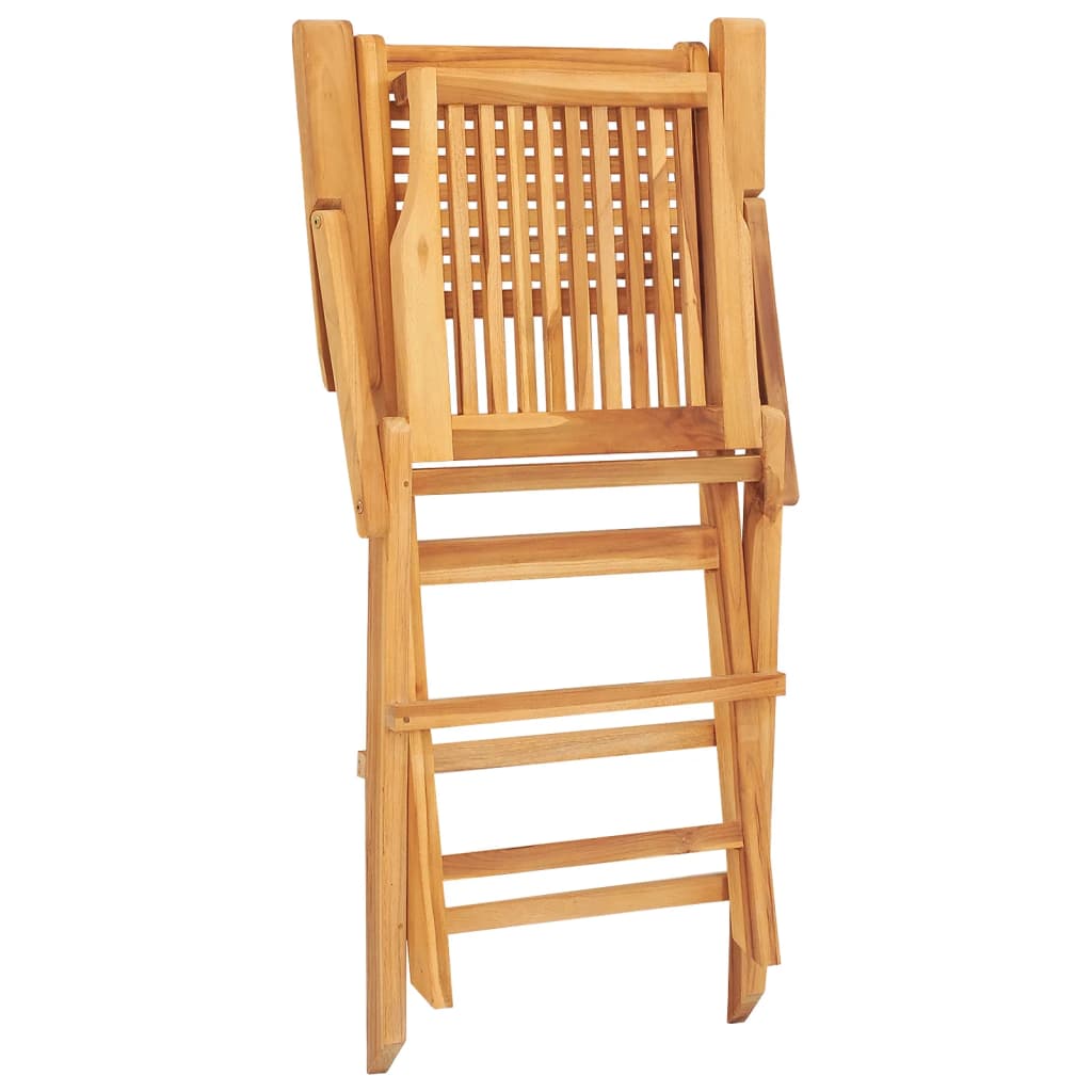 Folding Patio Chairs 2 Pcs 21.7&quot;X24.4&quot;X35.4&quot; Solid Wood Teak