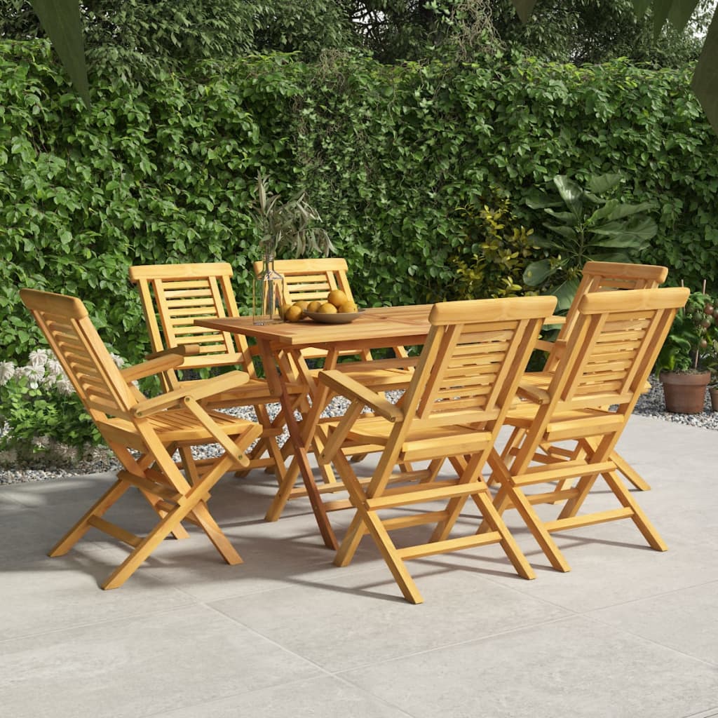 Folding Patio Chairs 2 Pcs 22&quot;X24.8&quot;X35.4&quot; Solid Wood Teak