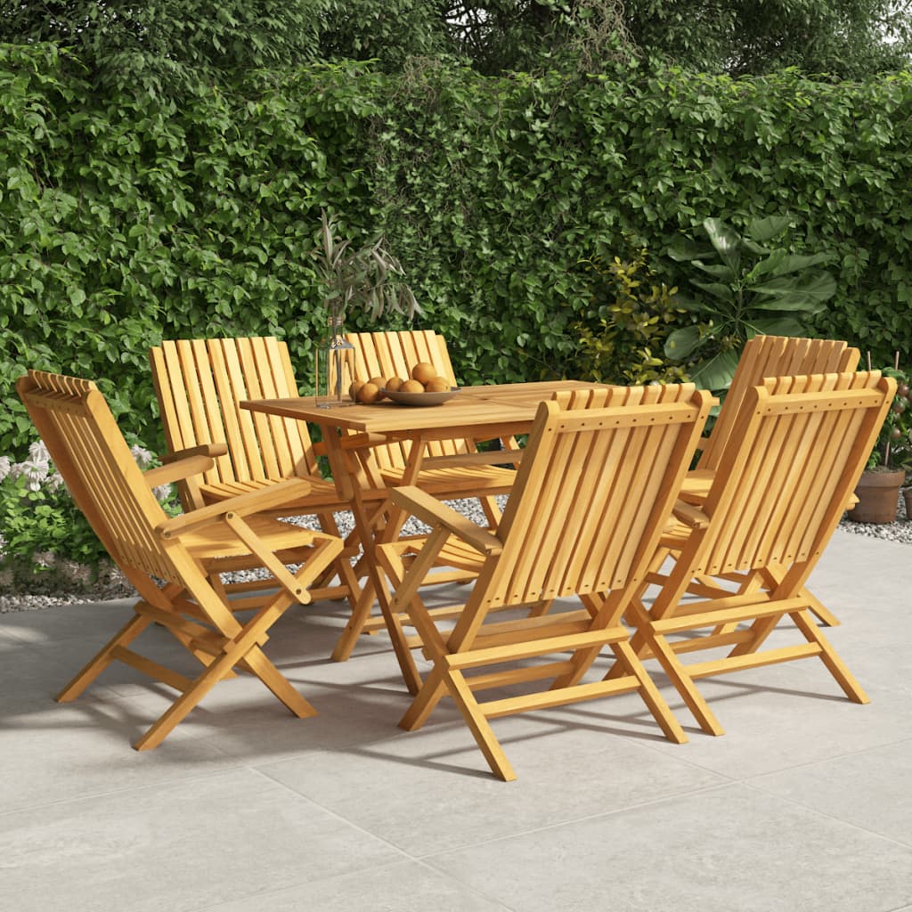 Folding Patio Chairs 2 Pcs 24&quot;X26.4&quot;X35.4&quot; Solid Wood Teak