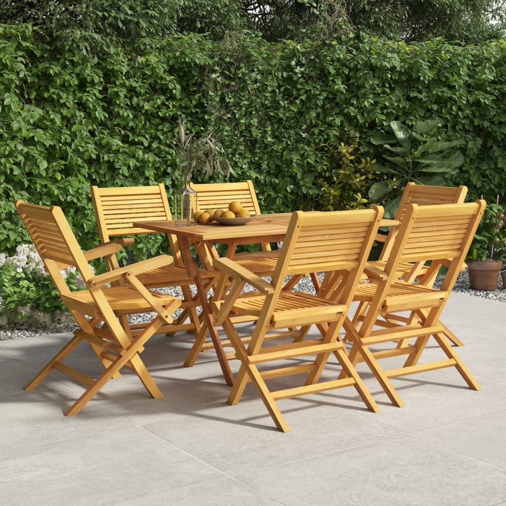 Folding Patio Chairs 2 Pcs 21.7&quot;X24.4&quot;X35.4&quot; Solid Wood Teak