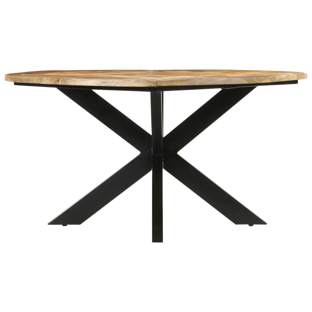 Dining Table Ø Solid Rough Wood Mango