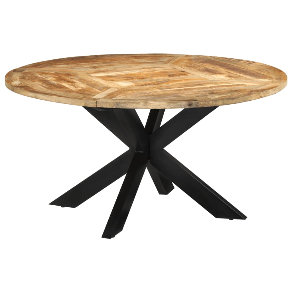 Dining Table Ø Solid Rough Wood Mango