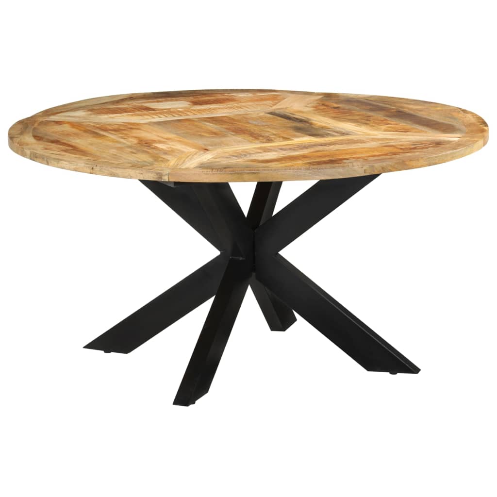 Dining Table Ø Solid Rough Wood Mango