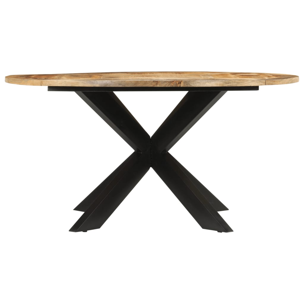 Dining Table Ø Solid Rough Wood Mango