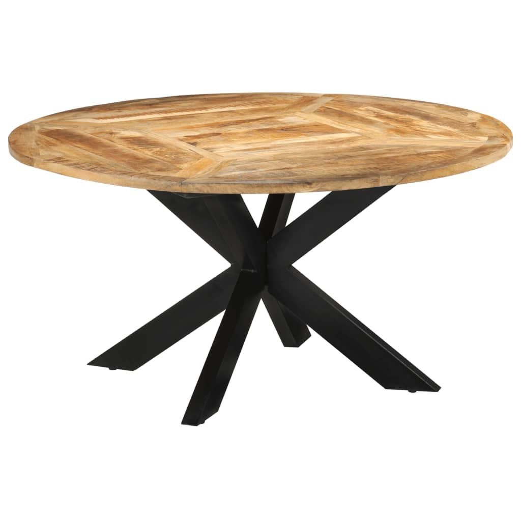 Dining Table Ø Solid Rough Wood Mango