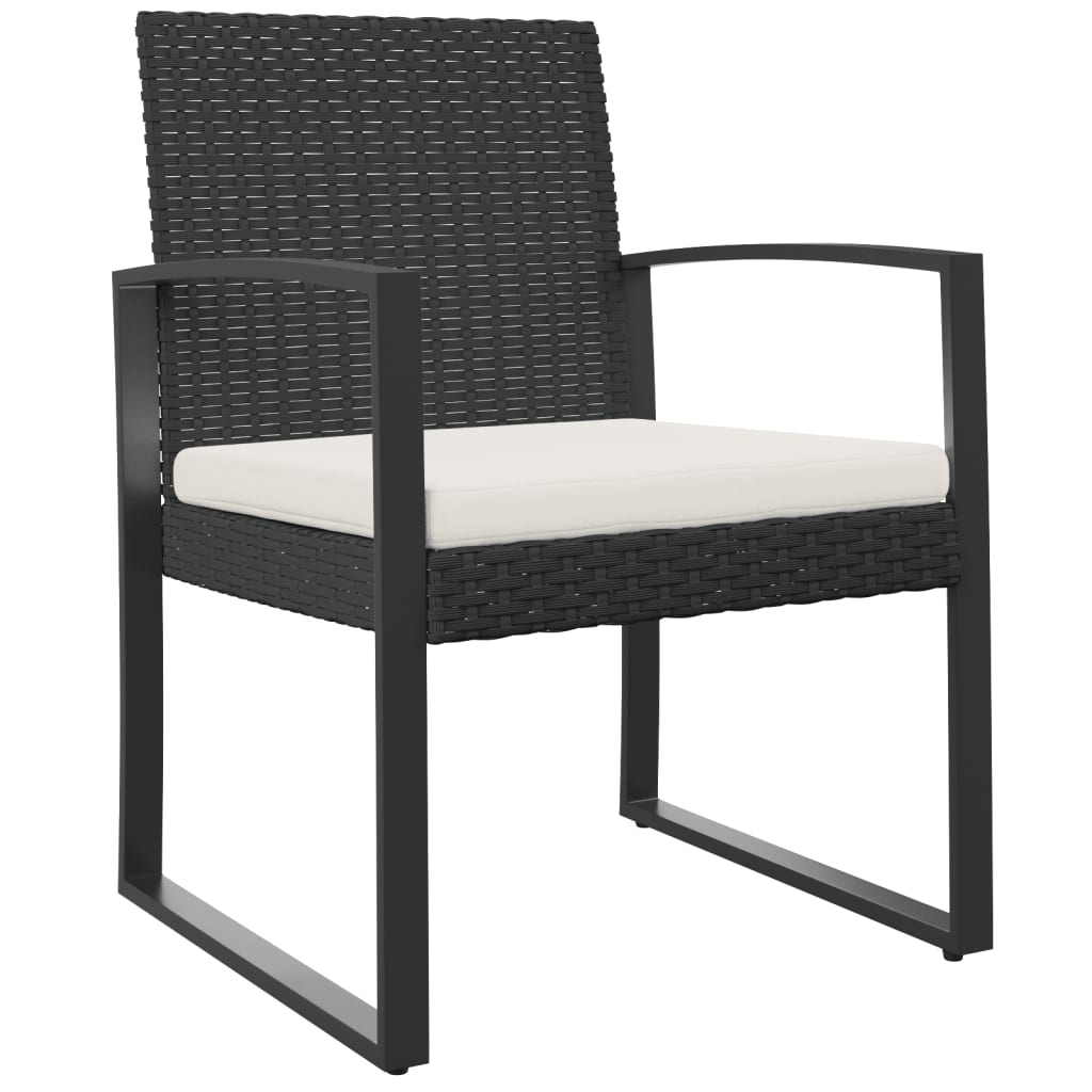 Patio Dining Chairs 2 Pcs Pp Rattan