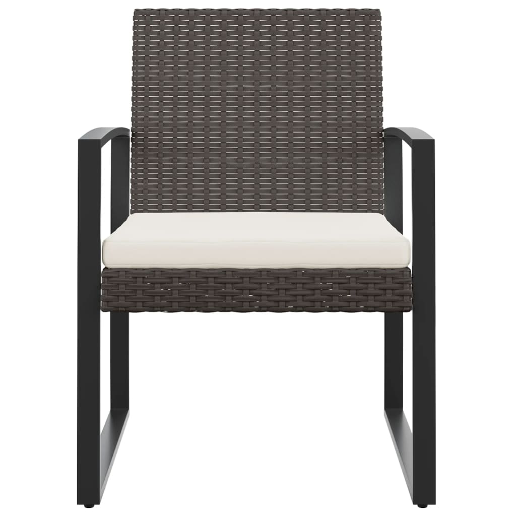 Patio Dining Chairs 2 Pcs Pp Rattan