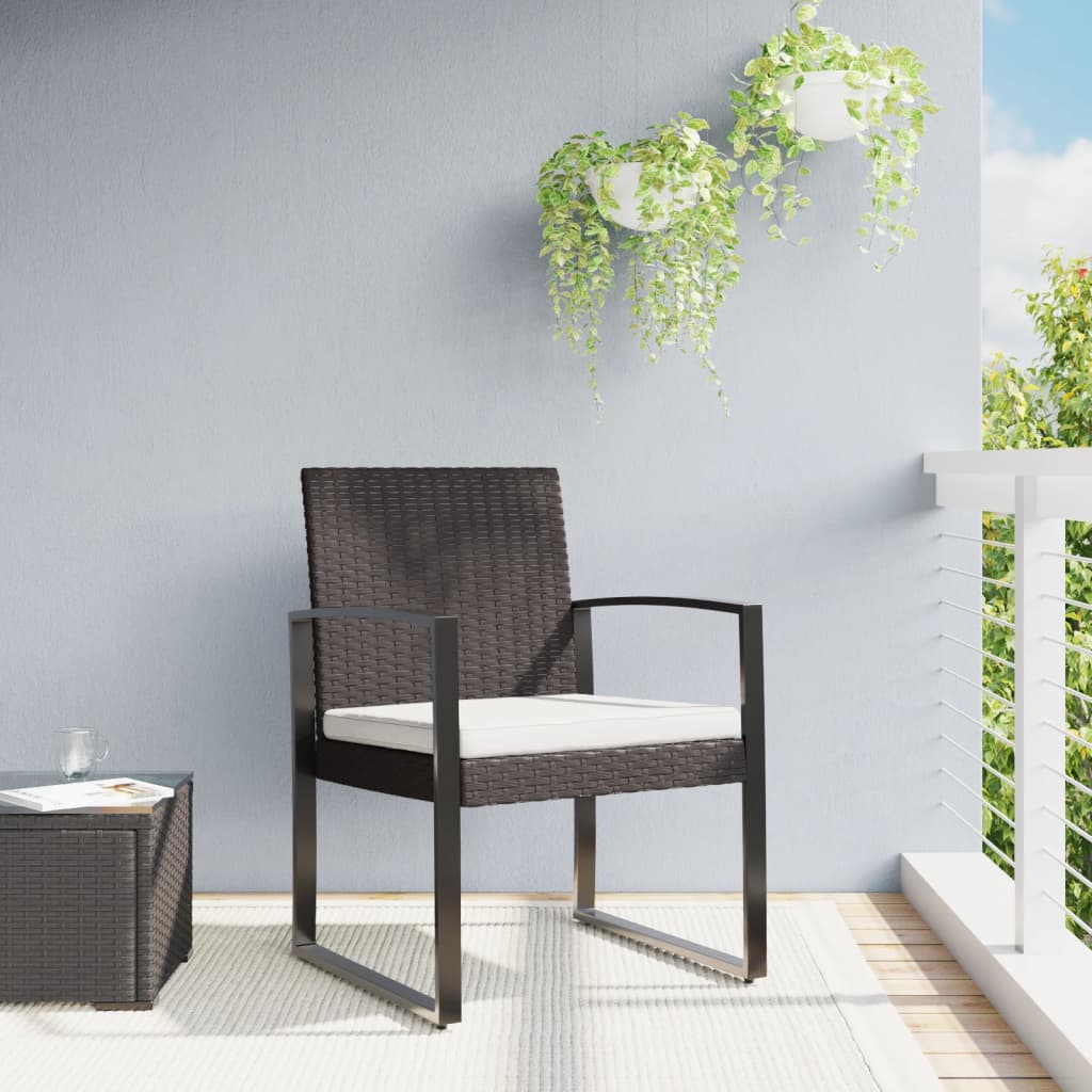 Patio Dining Chairs 2 Pcs Pp Rattan