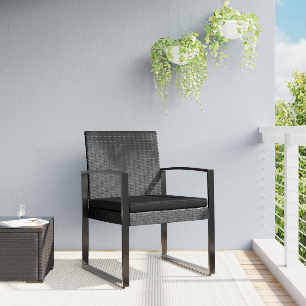 Patio Dining Chairs 2 Pcs Pp Rattan