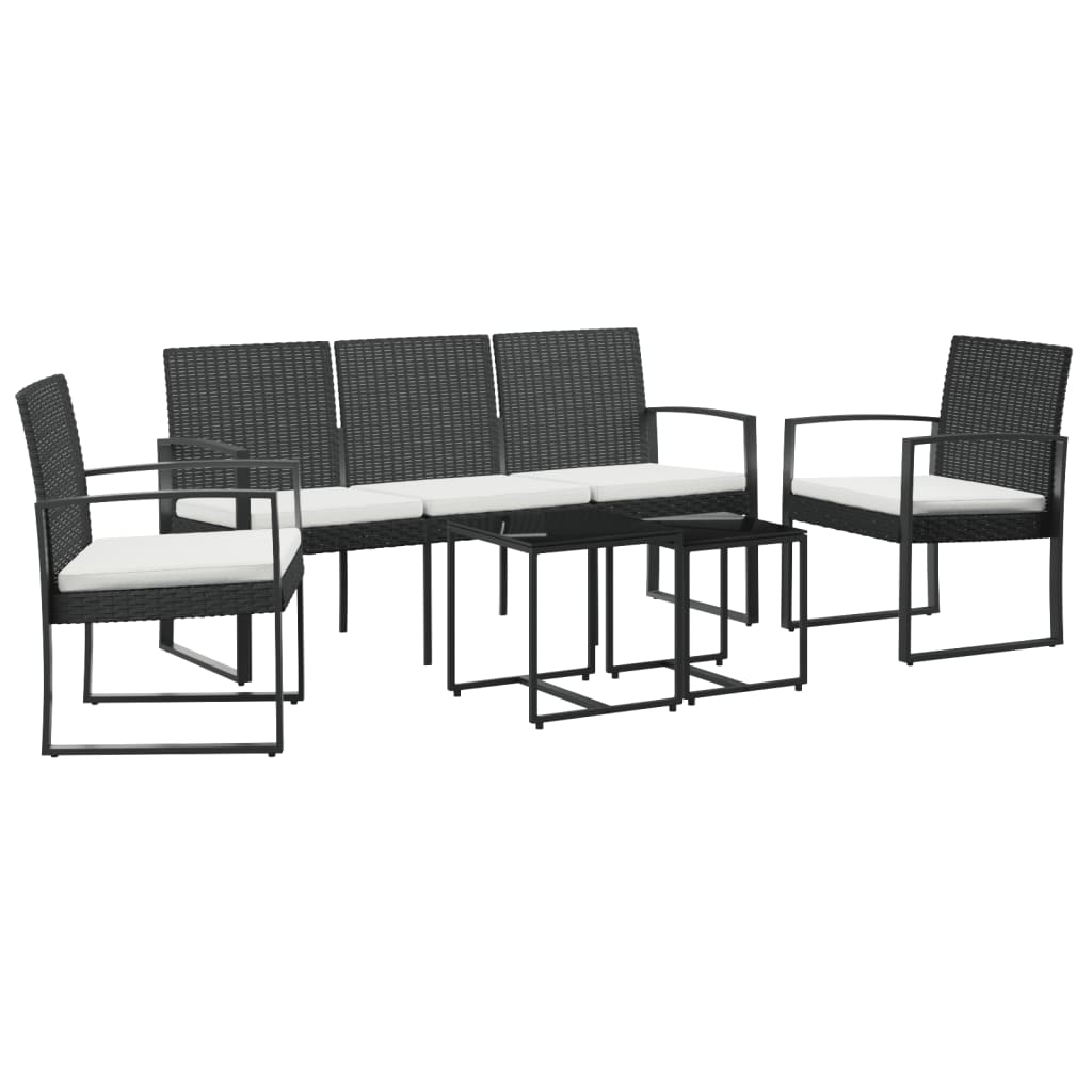 5 Piece Patio Dining Set With Cushions Pp Rattan