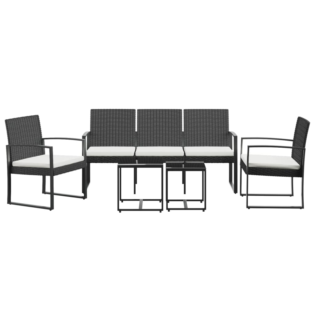 5 Piece Patio Dining Set With Cushions Pp Rattan