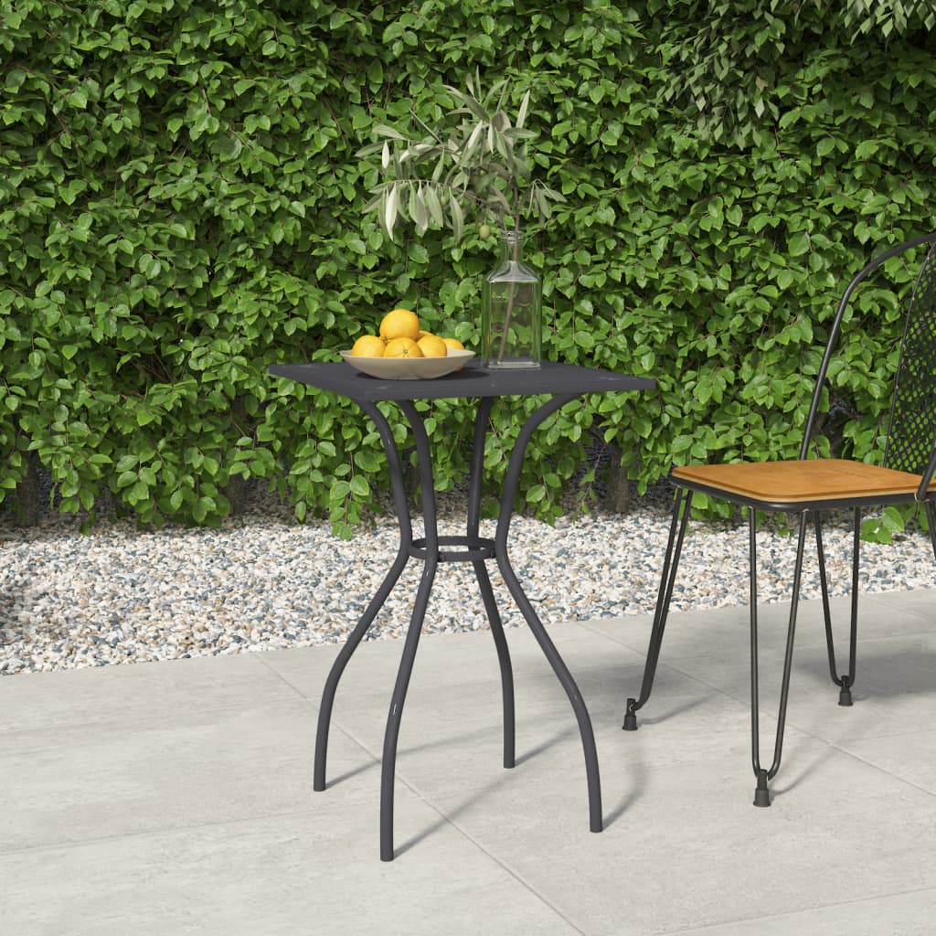 Patio Table Anthracite Steel Mesh