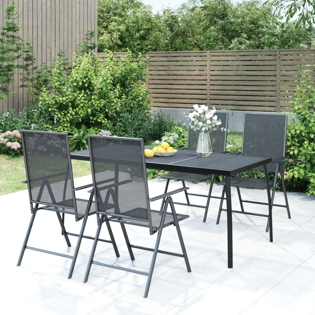 Patio Table Anthracite Steel Mesh