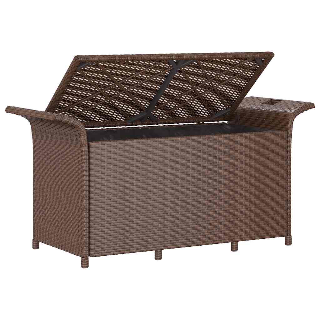 Patio Bench With Cushion Poly Rattan