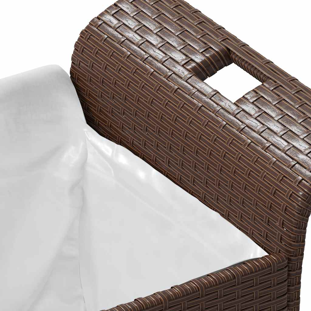 Patio Bench With Cushion Poly Rattan