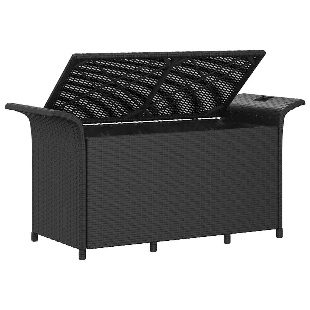 Patio Bench With Cushion Poly Rattan