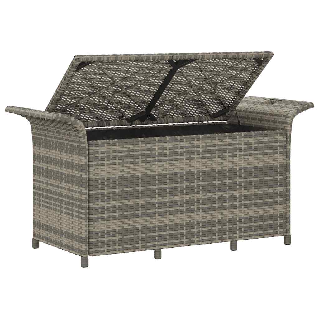 Patio Bench With Cushion Poly Rattan