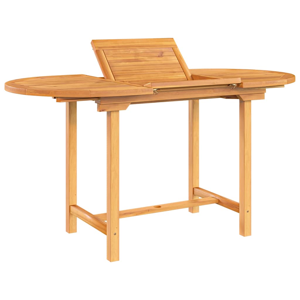 Extending Patio Table 43.3&quot;- Solid Wood Teak