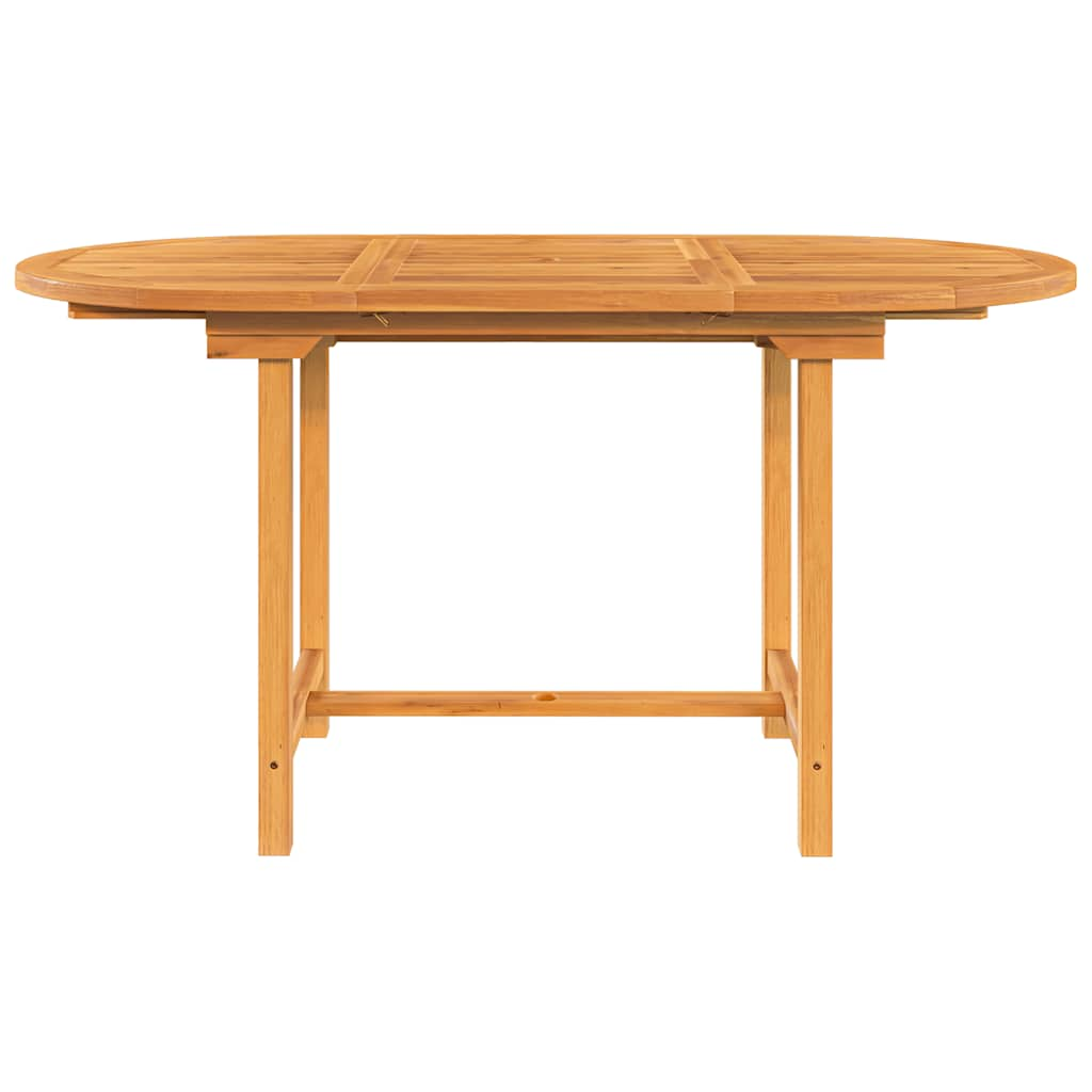 Extending Patio Table 43.3&quot;- Solid Wood Teak