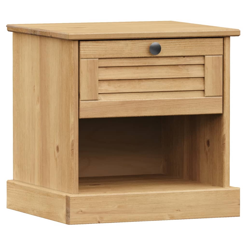 Bedside Cabinet Vigo 16.5&quot;X13.8&quot;X16.5&quot; Solid Wood Pine