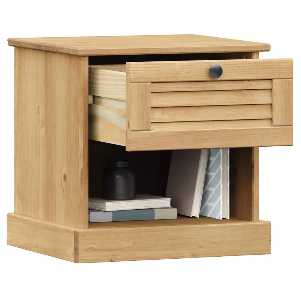 Bedside Cabinet Vigo 16.5&quot;X13.8&quot;X16.5&quot; Solid Wood Pine