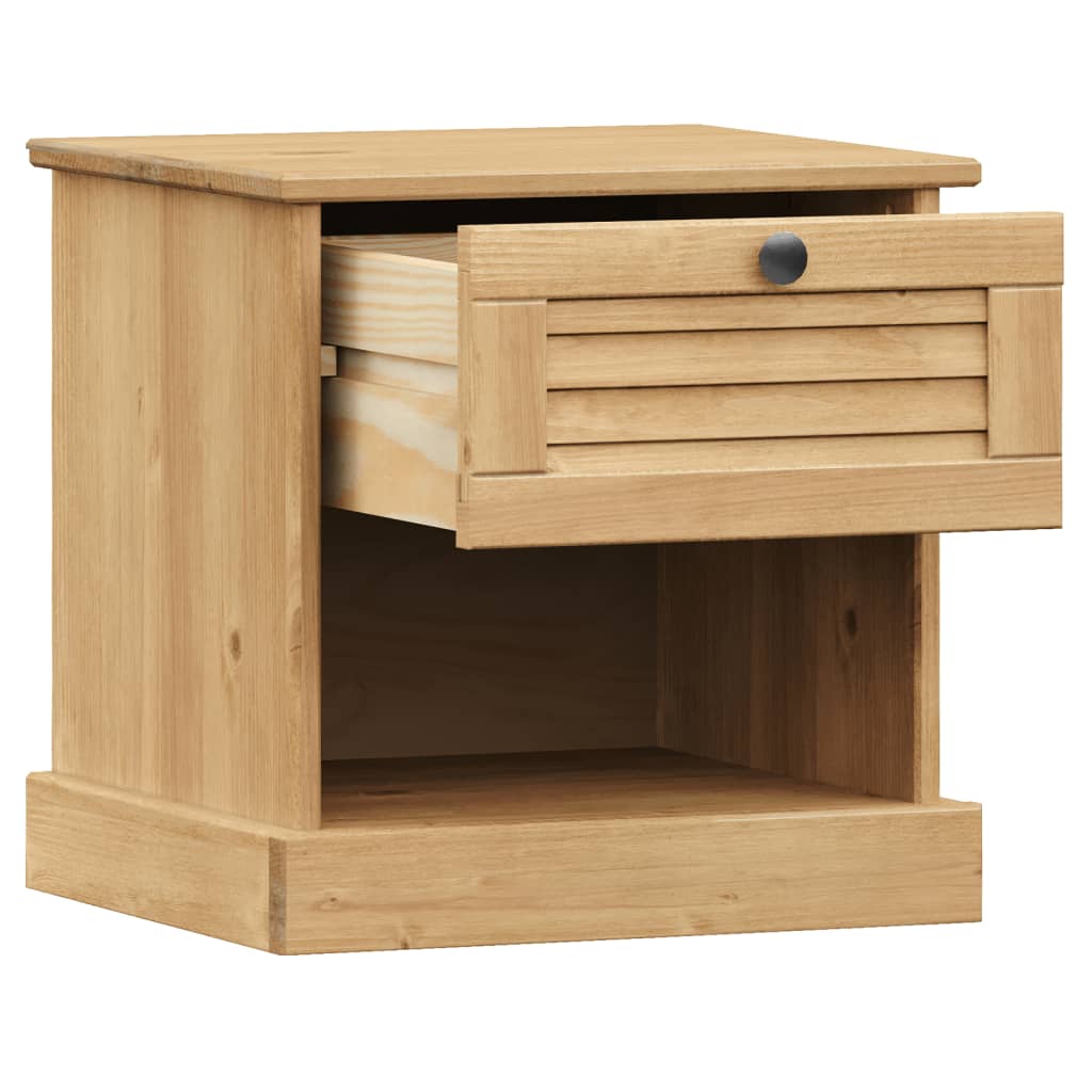 Bedside Cabinet Vigo 16.5&quot;X13.8&quot;X16.5&quot; Solid Wood Pine