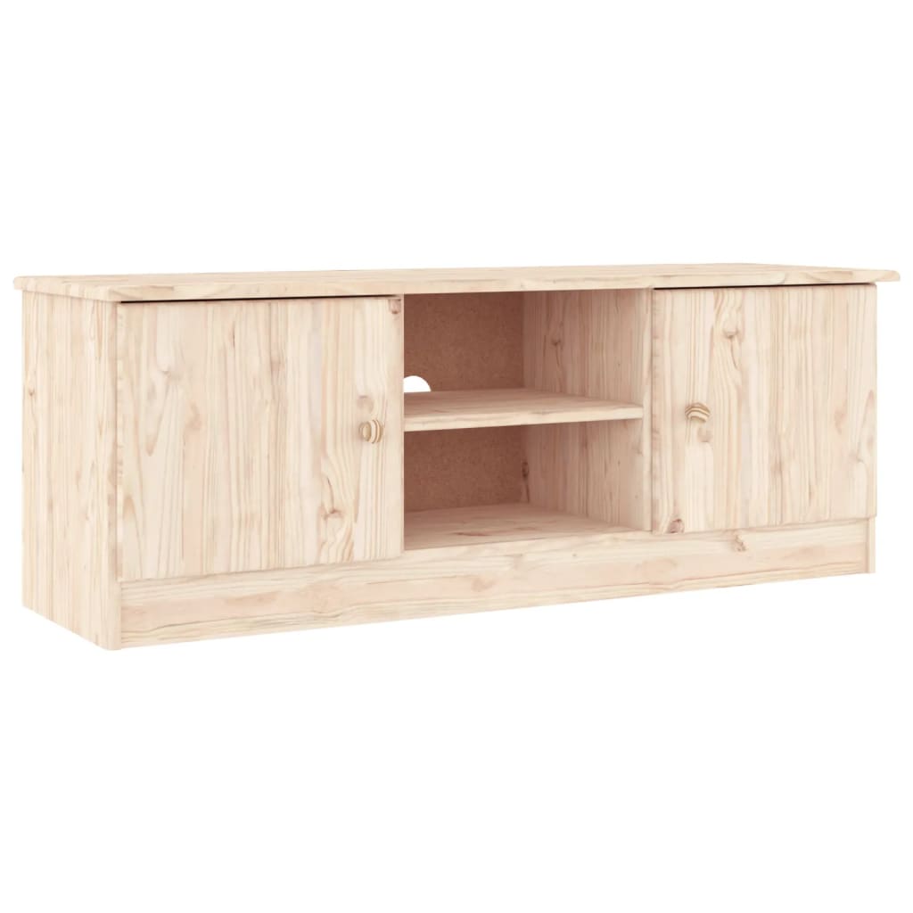 Tv Stand Alta 44.1&quot;X13.8&quot;X16.1&quot; Solid Wood Pine