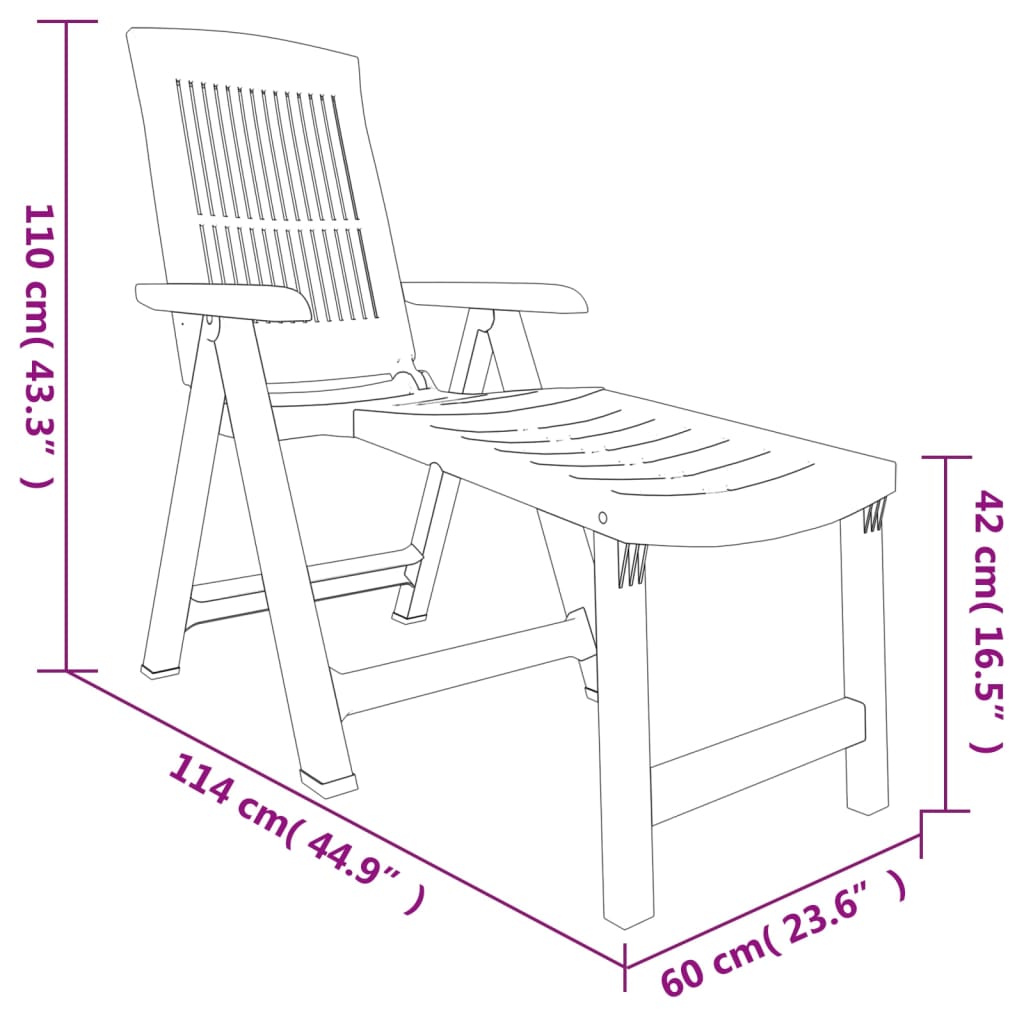 Sun Lounger Plastic