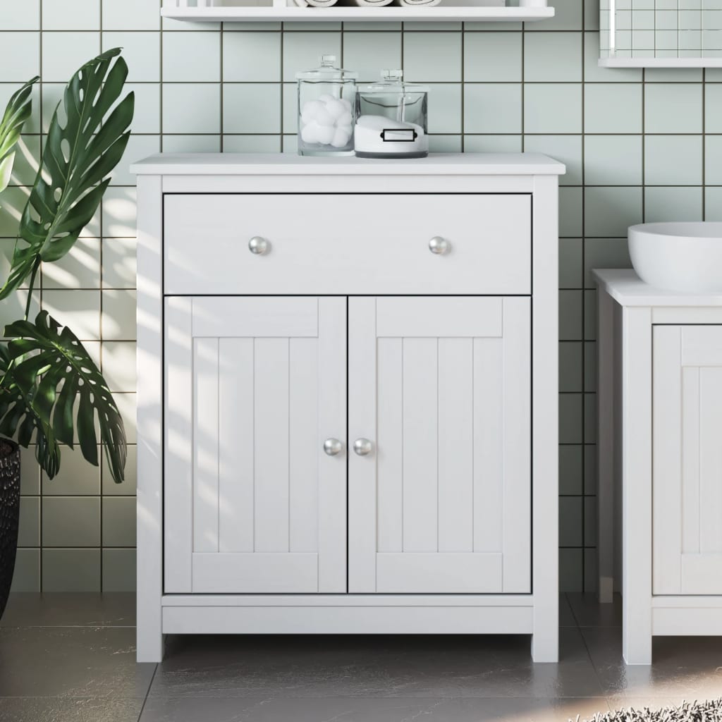 Bathroom Cabinet Berg Solid Wood Pine