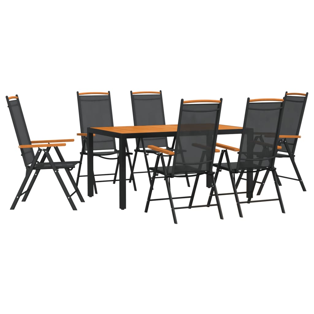 7 Piece Patio Dining Set Aluminum