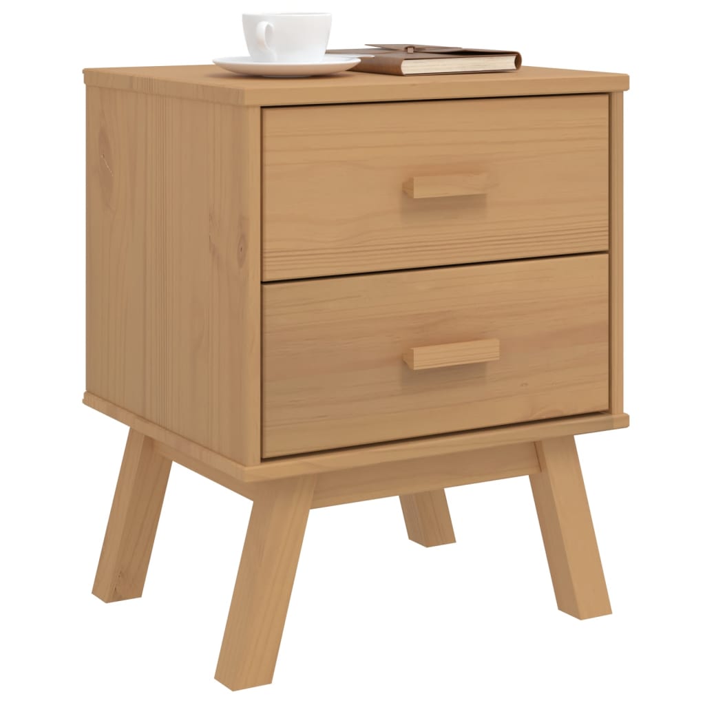 Bedside Cabinet Olden Solid Wood Pine